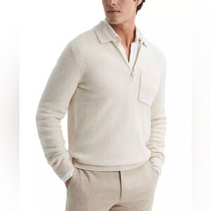Reiss Cream Knit Sweater